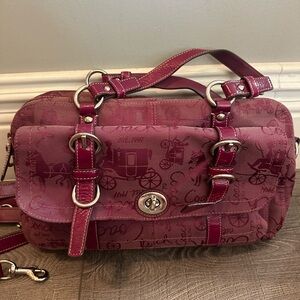 Coach Bag with Silver Hardware